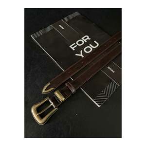 Ceinture à boucle pont pour femme, pour pantalon, veste, robe, chemise - Marron - Product Image 2