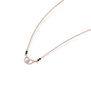 Collar de cuentas finas Velora Knot Diamond Tanmaniya - Product Image 4