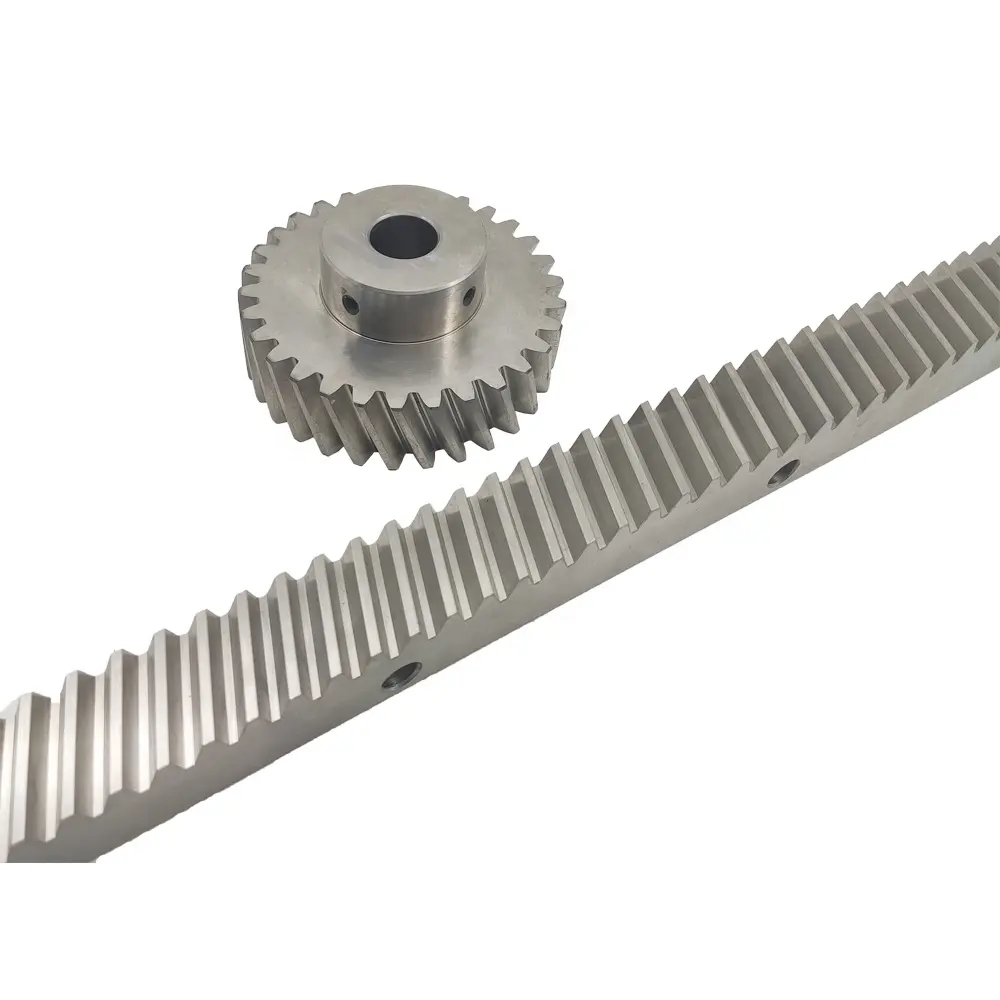 POM Nylon Plastic Steel Helical Teeth Steering Gear Rack and Pinion Gears for CNC Machine