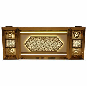 Comptoir de mariage doré magnifique avec une qualité supérieure en acier inoxydable pour la restauration - Product Image 2