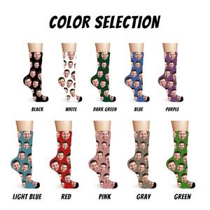 2024 Chaussettes de sport de Noël personnalisées OEM de haute qualité Sublimation Polyester Performance extérieure - Product Image 2