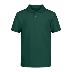Polos personnalisés respirants avec logo brodé pour hommes Polo décontracté anti-rétrécissement à manches courtes 100 coton - Product Image 1