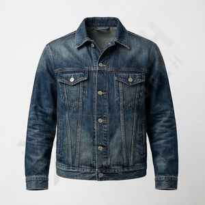 Chaqueta Vaquera para Hombre, Diseño Personalizado con Parche de Logotipo, Corte Clásico, Uniforme de Mezclilla, Chaqueta de Marca para Personal, Ropa de Calle, Moda - Product Image 1