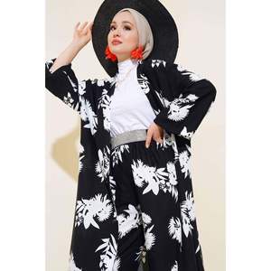 Ensemble Kimono Décontracté Noir - Product Image 4