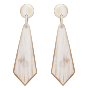 Nuevo diseño de cuerno de buey de vaca, pendiente de cuerno de búfalo, joyería elegante Natural, diseño de tamaño personalizado, pendiente de joyería de búfalo - Product Image 1