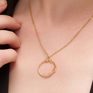 Silver Vertically Written Customized <b>Name</b> <b>Necklace</b> <b>Pendant</b> for Women and Men Brass <b>Pendant</b> <b>Necklaces</b> at Cheap Prices From India - Product Image 3