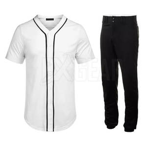 Uniforme de béisbol de alta calidad para jóvenes y adultos con Jersey y pantalones ligeros disponibles en colores y diseños personalizados - Product Image 1