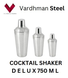 Shaker à cocktail en acier inoxydable pour bars et fêtes, Mix Master Pro Shaker, BarSculpt Stainless Shaker, the Shaken Steel 750 ML - Product Image 4