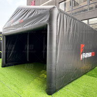Tente de simulateur de golf gonflable personnalisée pour événements, tournois et entraînements |   Abri de pratique de golf à gonflage rapide
