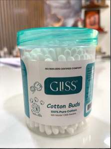 Hisopos de Algodón Desechables de Alta Calidad Personalizados, Hisopos de Doble Punta Ecológicos, 100 Unidades en Envase de Plástico, para Limpieza - Product Image 2