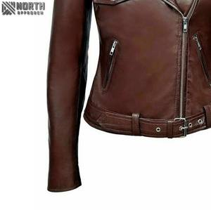 2025 Nueva chaqueta de cuero para mujer de punto transpirable invierno al aire libre colores y tamaños personalizados - Product Image 2