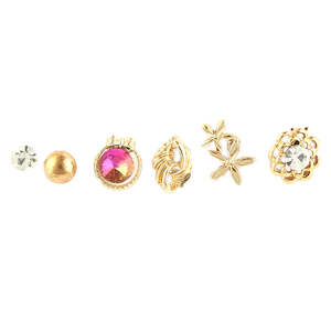Boucles d'oreilles fantaisie pour filles - Dorées - Product Image 2
