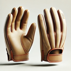 Guantes de bateo de softbol de cuero genuino para jóvenes adultos protección de muñeca guantes de bateo de béisbol colección de ropa deportiva personalizada - Product Image 5