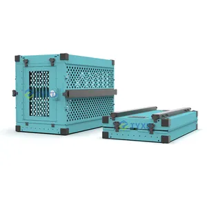 Niche pliable en aluminium pour chien K9, grande <span class=keywords><strong>Cage</strong></span> pour animaux, niche de voyage très grande en aluminium, berger allemand XL - Product Image 1