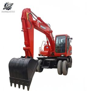Excavadora de Ruedas Usada Doosan DH150, 13 Toneladas, Cucharón de 0.57m³, Marca Coreana Original, Excavadora de Construcción Mediana, Pocas Horas, Certificación CE - Product Image 1