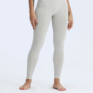 Leggings Casuales de Cintura Media para Mujer, de Alta Calidad, Spandex/Poliéster, Secado Rápido, Transpirables, Uniformes con Logotipo Personalizado, Servicio OEM - Product Image 5