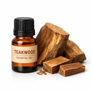 Pure Natural Teakwood <b>Essential</b> <b>Oil</b> for Aromatherapy, Perfume & Skincare Long Lasting Woody Fragrance Bulk Wholesale Supplier - Product Image 2