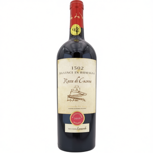 Sangiovese Superiore Riserva DOC Red <b>Wine</b>-750ml Reserve 6 Bottles Per Box Italian Romagna Leonardo Da Vinci 1502 - Product Image 2