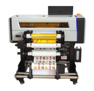 Sistema All-in-One UV DTF A2 Automatico per Stampa su Foglio, Attrezzatura Roll to Roll, <span class=keywords><strong>Stampante</strong></span> <span class=keywords><strong>Laser</strong></span> per Trasferimento Foglio Oro e Argento con Laminatrice - Product Image 3