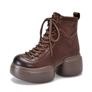 รองเท้าบูทส้นตึกแบบสวมเหนือเข่าสำหรับผู้หญิง ส้นหนา ใส่สบาย สไตล์ลำลอง รองเท้าบูทส้นเตารีดสูงถึงเข่าสำหรับผู้หญิง - Product Image 5