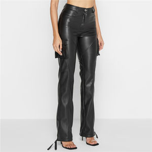 กางเกงผู้ชายกางเกงหนังขาตรงลายกระดิ่งสำหรับผู้ชายกางเกงสเวตเตอร์ออกแบบได้ตามต้องการสำหรับ2025ผู้ชาย - Product Image 4