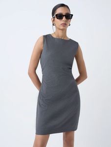 Wardrobe <b>Charcoal</b> Solid Shift Dress - Product Image 1