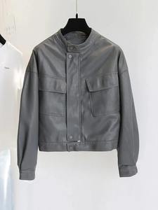 Veste en faux cuir Vestes pour femmes Crop Oversize Manteaux à manches longues Vêtements d'extérieur Nouveau dans les manteaux et vestes - Product Image 5