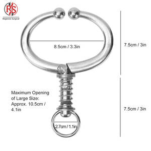 Sujetador de toros profesional con resorte, herramienta para ganado de acero inoxidable, sujetador de toros con resorte - Product Image 2