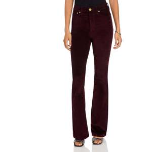 Jeans a Zampa d'Elefante Rag & Bone Casey in Velluto a Coste Bordeaux, Stile Casual con Caratteristica Anti-Pilling - Product Image 1