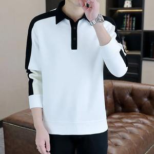 Automne Chic hommes High Street haut décontracté à manches longues hiver pull à capuche avec col rabattu lambrissé Plus polaire coupe ample - Product Image 3