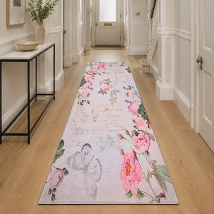 RUGS DEPOT LXDP-0871 Großhandel Mehrfarbiger Neutraler Moderner Vintage Digital Bedruckter Maschinenwaschbarer Chenille-Teppich Rutschfest - Product Image 5
