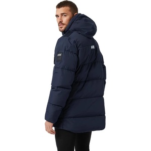 Veste d'hiver matelassée noire pour homme avec logo personnalisé, vêtements d'extérieur pour homme, veste gonflée - Product Image 6