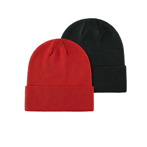 OEM moda invierno cálido acrílico bordado logotipo personalizado tejido diseñador Beanie sombrero para hombres mujeres 2026 - Product Image 1