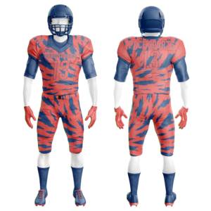 ชุดเครื่องแบบอเมริกันฟุตบอลสำหรับผู้ใหญ่ชุดเสื้อผ้าทอลายทแยงแขนสั้นพลัสไซส์แห้งเร็วป้องกันแบคทีเรียออกแบบได้ตามต้องการ - Product Image 1