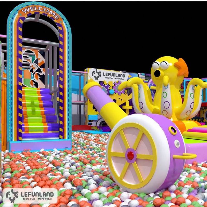 Indoor Playground Equipment Custom Colorful Soft Play Center with Ball ...
