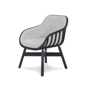 Laura Chaise de salle à manger moderne avec rotin et cadre en bois Mobilier de salle à manger confortable et chic - Product Image 4