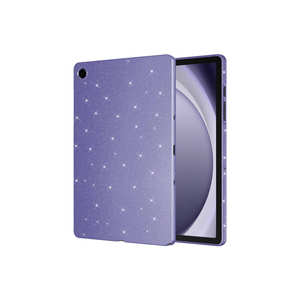 Étui de protection Netzy Deep Purple Glitter Shiny Finish pour Galaxy Tab S10 Lite, en coton de luxe, TPU, acrylique, cuir PU - Product Image 1