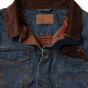 ผู้ผลิตมืออาชีพ ออกแบบแจ็คเก็ตตามสั่ง ตัดเย็บอย่างสมบูรณ์แบบ ราคาถูก รับทำโลโก้ แจ็คเก็ตยีนส์ขายดีสำหรับผู้ชาย - Product Image 3