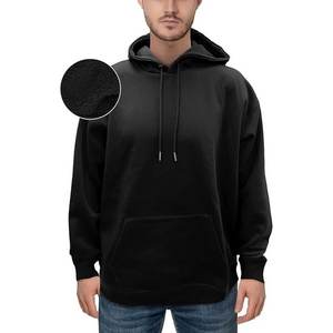 Élégant confort hommes Sherpa doublé polaire coton doux respirant mi-poids pull sweat personnalisé 3D imprimé solide pour - Product Image 1