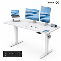 Bureau moderne pour la maison, table électrique réglable en hauteur, table d'écriture assis-debout, cadre de bureau à moteur unique pour ordinateur
