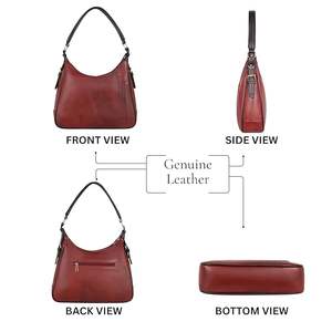 กระเป๋าสะพายหนังอเนกประสงค์เป็นมิตรกับสิ่งแวดล้อมมีซิปปิดกระเป๋าสำนักงานสำหรับผู้หญิง - Product Image 4