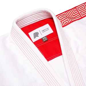 Alta calidad por encargo BJJ Gi Judo Kimono uniforme 100% algodón perla tejido Unisex adulto - Product Image 5