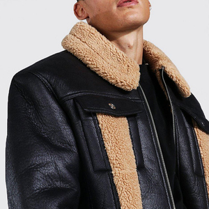 High Quality Most Demanding Outfit Winter Wear Waterproof Windproof Leather <b>Jacket</b> Standard Front Wholesale Rate Pakistan - Product Image 5