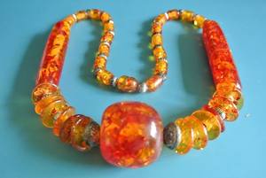 El mejor collar de joyería de resina Vintage, joyería de cuentas de madera y resina, cadena de mujer, Collar personalizado, la mejor venta de artesanía creciente - Product Image 2