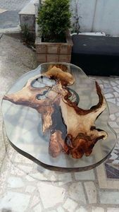 METTRE MOULÉ ET BOIS Meilleure qualité Meubles de maison de luxe en bois de noyer massif Restaurant Salle à manger Café Rivière Cuisine Epoxy - Product Image 3