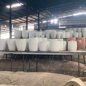 Urne en céramique classique faite à la main, résistante au gel, émaillée, pot à fleurs, écologique, durable, trou de drainage, décoration de jardin extérieur, décoration de la maison - Product Image 6