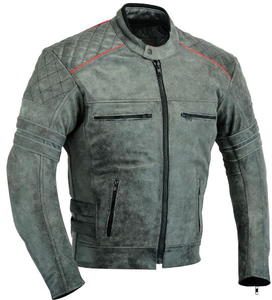 Chaqueta de moto transpirable a prueba de viento de invierno de cuero genuino con logotipo personalizado de nuevo diseño de alta calidad para hombres servicio OEM motocicleta - Product Image 1