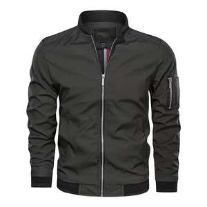Chaqueta Bomber informal para hombre de la mejor calidad 2025, estilo callejero, colección de primavera sólida, transpirable, a prueba de viento, personalizable - Product Image 6