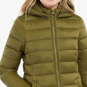 Veste matelassée pour femme personnalisée, à capuche, vêtements d'extérieur d'hiver, haute qualité, vente en gros, conception OEM, coton imprimé, imperméable, respirant - Product Image 6