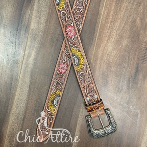 Ceintures en cuir usinées à la main durables personnalisées par fabrication professionnelle pour hommes et femmes personnalisation ceintures à boucle ardillon réglables - Product Image 1